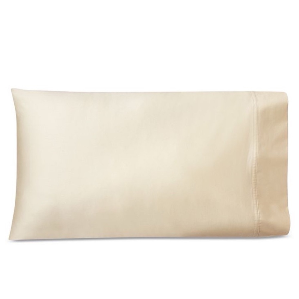 Ralph Lauren Spencer Solid Sateen 475 Thread Count STANDARD Pillowcases FLAX